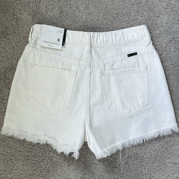 NWT KANCAN White Distressed Jean Shorts size S - Picture 2 of 6